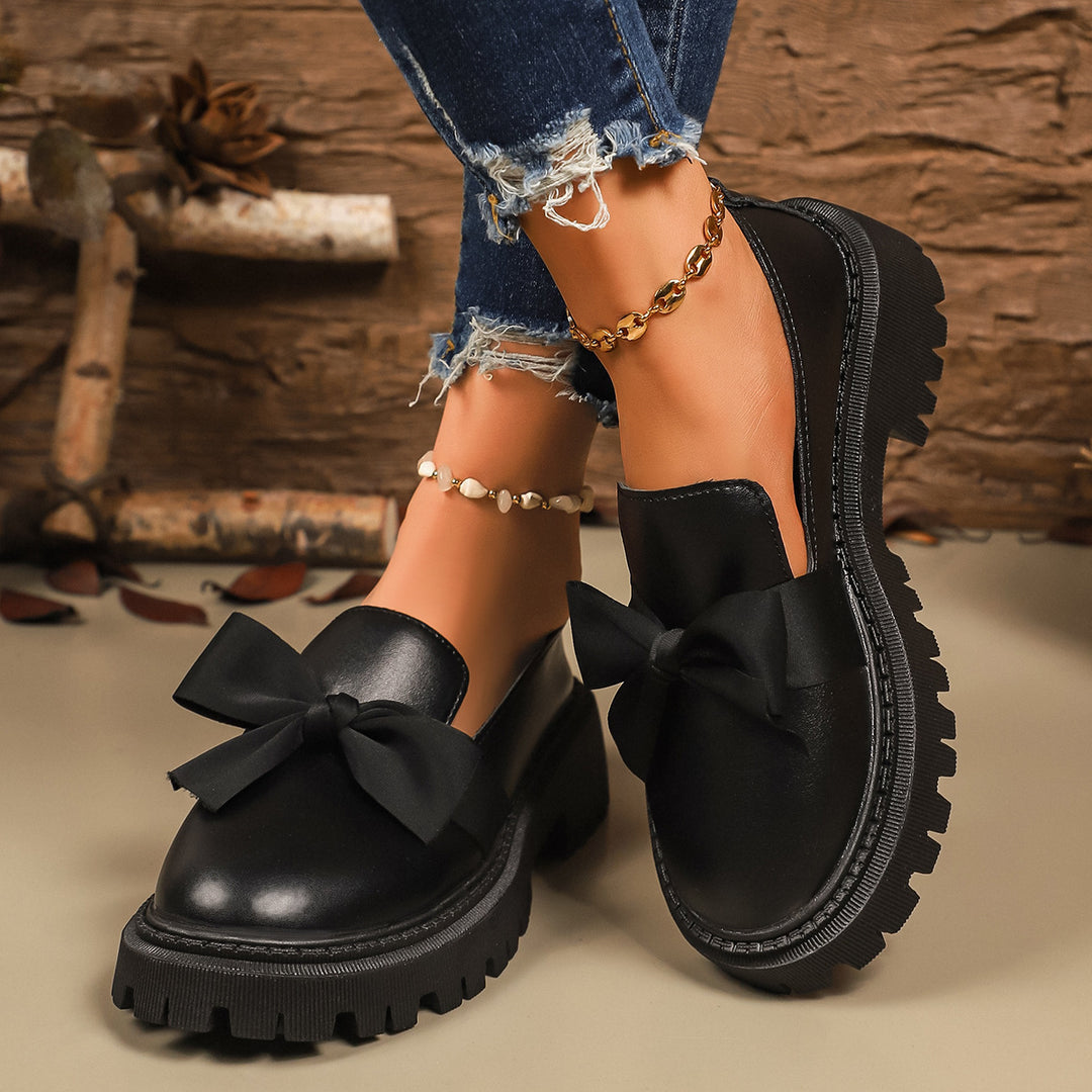 Damen Bequeme Slipper mit Bogen-Applikation R&B