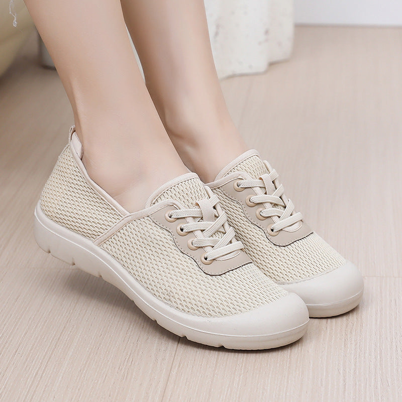 Damen Atmungsaktive Freizeit-Sneaker mit flexibler Sohle und elastischem Schnürsystem R&B
