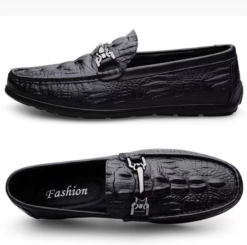 Herren Elegante Mokassins aus hochwertigem Leder mit modischem Detail R&B