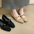 Damen Halbschuhe mit elegantem Riemen und angenehm gepolstertem Fußbett R&B