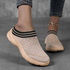Damen Bequeme Slip-On Freizeitschuhe