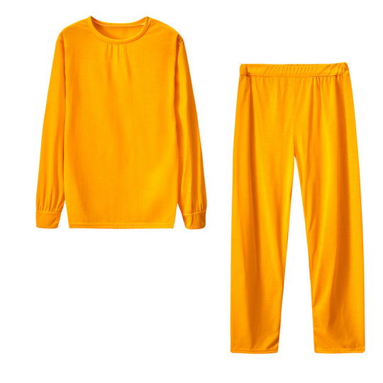 Damen Langarm Schlafanzug Set mit elastischen Hosen R&B
