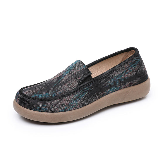 Damen Freizeit-Slipper mit anatomisch geformtem Fußbett und rutschfester Gummisohle R&B
