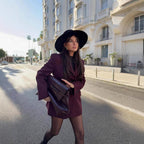 Damen Oversized Blazer aus hochwertigem Stoff mit modernen Taschen R&B