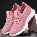 Damen Atmungsaktive Lauf- und Freizeitschuhe mit elastischem Strickoberteil R&B