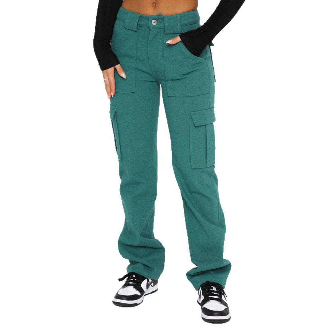 Damen Cargo-Style Hose mit hohen Taschen und entspannter Passform R&B