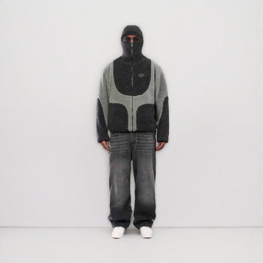 Damen Fleecejacke mit hohem Kragen und praktischen Reißverschlusstaschen R&B