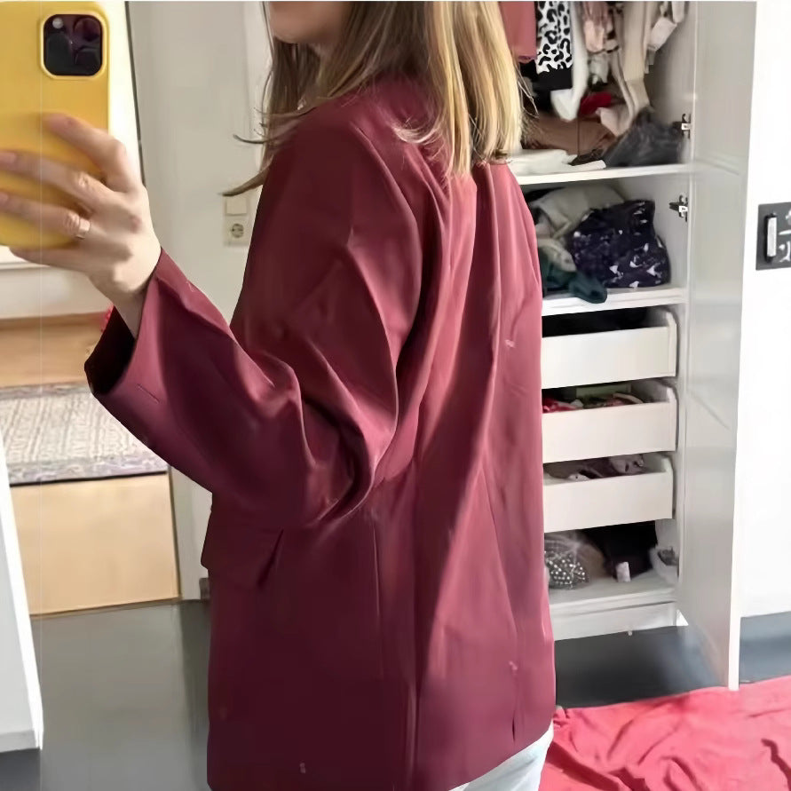 Damen Elegante Doppelreiher-Blazerjacke R&B