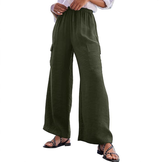 Damen Cargo-Hose aus leichtem Jersey R&B