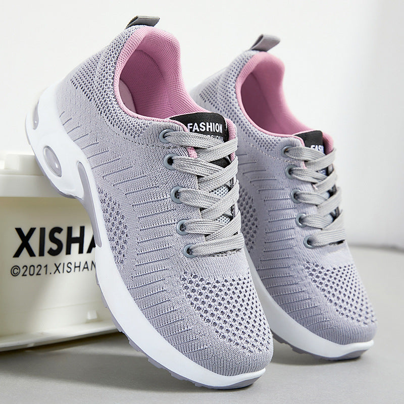 Damen Sportliche Lauf- und Freizeitschuhe mit atmungsaktiver Mesh-Oberfläche R&B