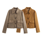 Damen trendige Synthetikjacke R&B