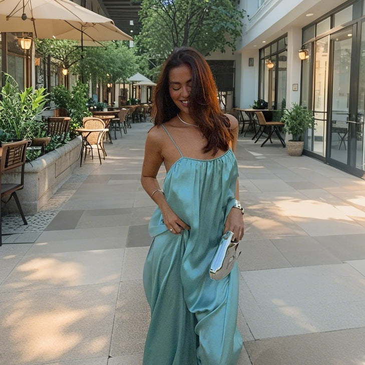 Damen Luftiges Maxikleid mit feinen Spaghettiträgern R&B