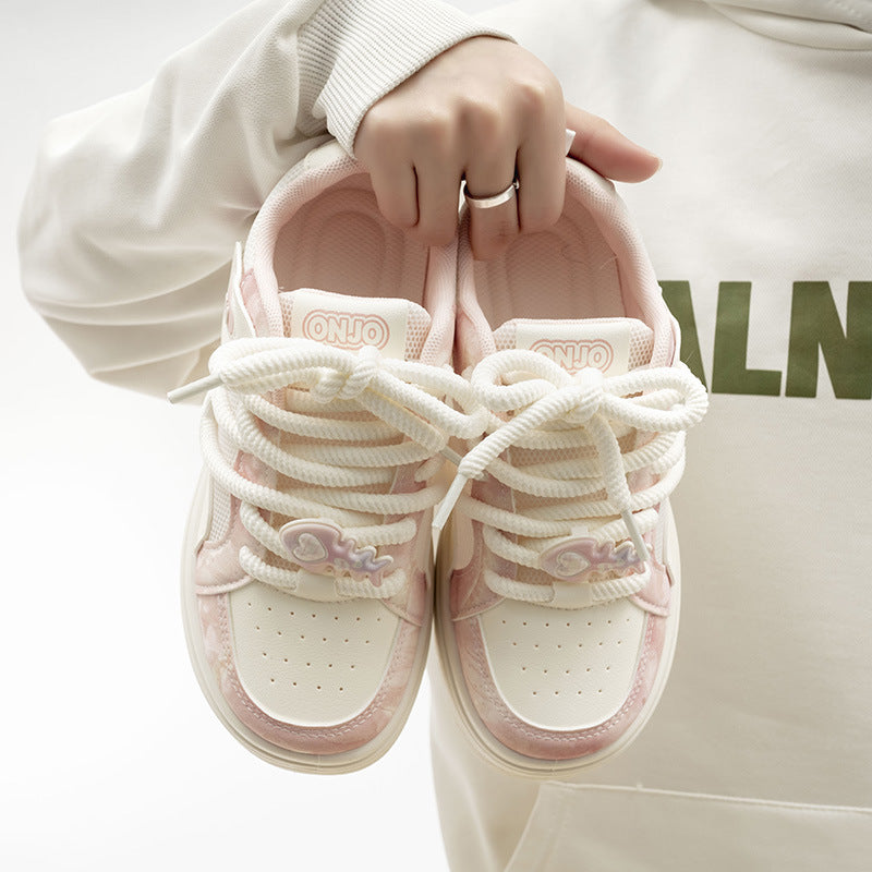 Damen Komfortable Freizeitsneaker mit atmungsaktiver Oberflächenstruktur und stützender Sohle R&B