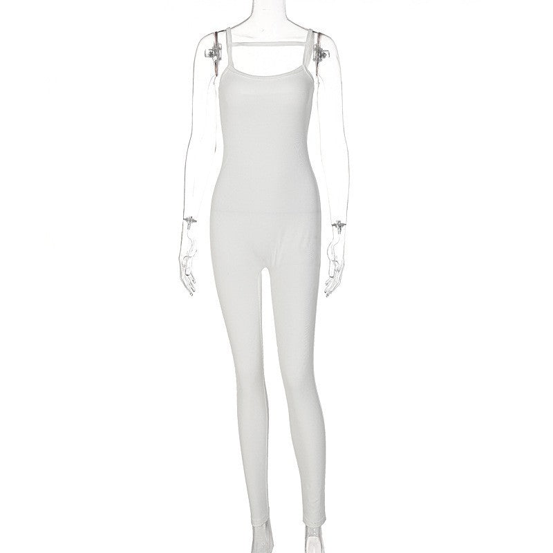 Damen Langärmeliger Jumpsuit mit schmalem Schnitt R&B