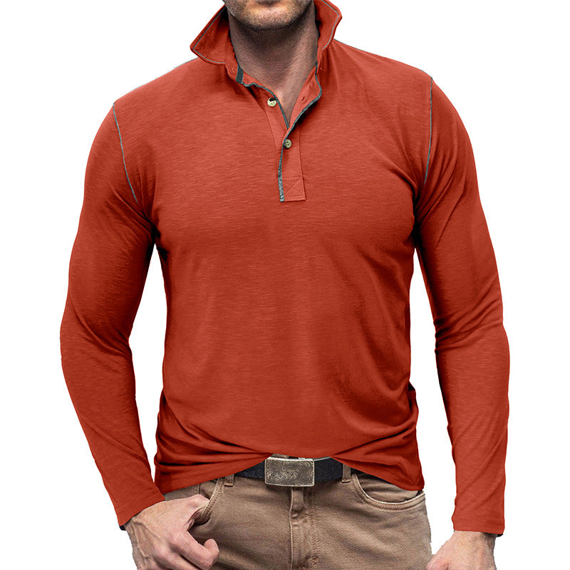 R&B | Pique Pullover Slim Passform Weiches Baumwollgefühl Langärmliger Stylischer Passform