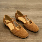 Damen Sling-Ballerinas mit raffinierten Riemen und hochwertiger Veloursoberfläche R&B
