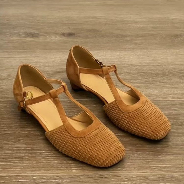 Damen Sling-Ballerinas mit raffinierten Riemen und hochwertiger Veloursoberfläche R&B