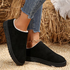 Damen hochwertige Slipper mit weichem Kunstfell und rutschfester Sohle R&B