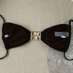 Damen Triangel-Bikinioberteil mit charmantem Schmuckdetail R&B