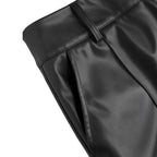 Damen elegante Culotte aus hochwertigem Kunstleder R&B