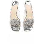 Damen glamouröse Mules mit eleganter Blütenverzierung R&B