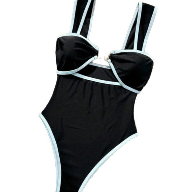Damen Eleganter Einteiler Badeanzug mit kunstvollen Cut-Out-Details R&B