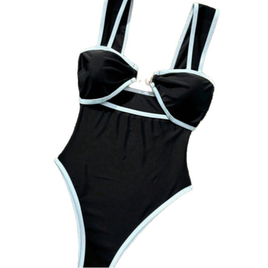 Damen Eleganter Einteiler Badeanzug mit kunstvollen Cut-Out-Details R&B