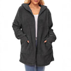 Damen weicher Fleece-Mantels R&B