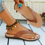 Damen Elegante Zehentrenner-Sandalen mit modischem Riemendesign R&B