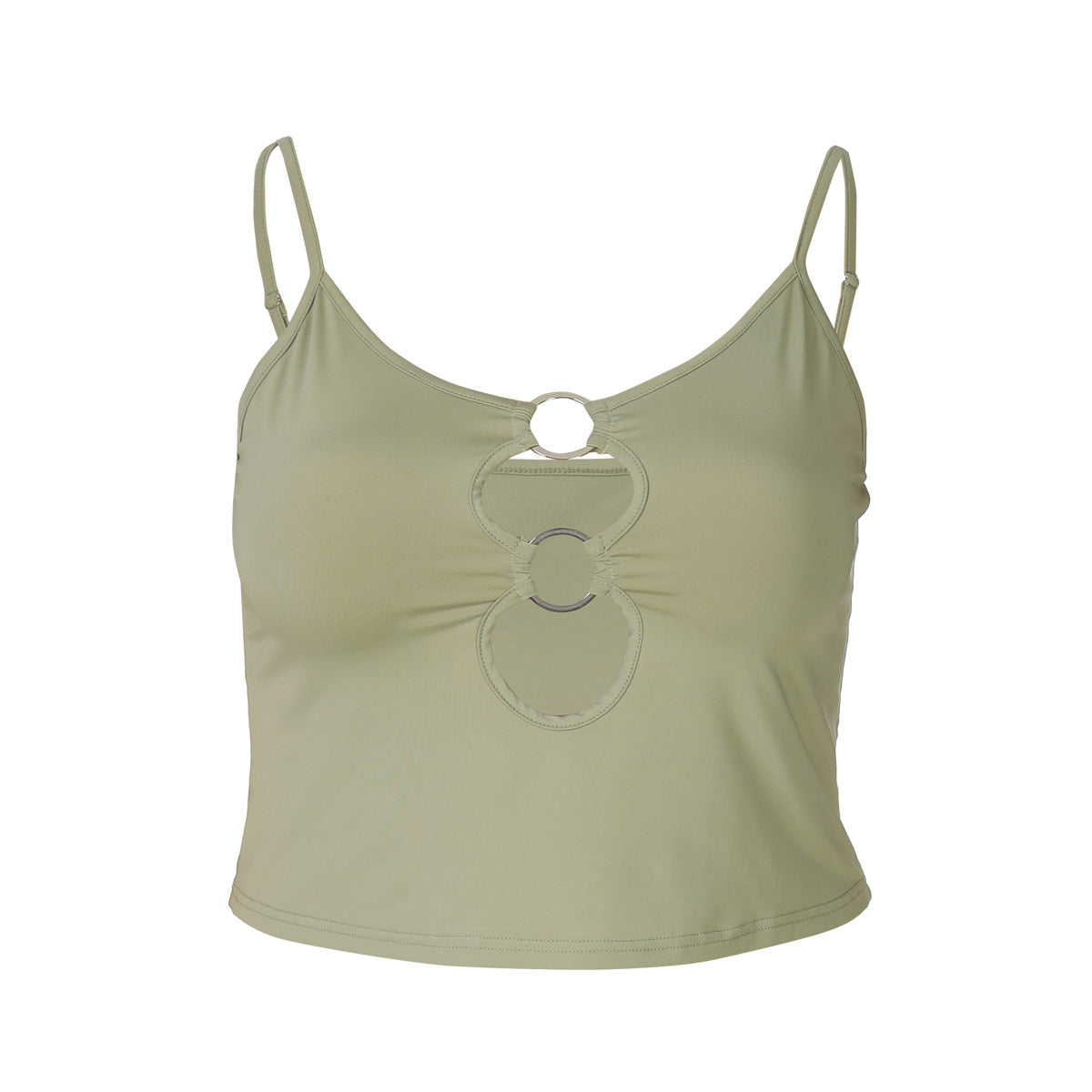 Damen Crop-Top mit einzigartigem Ring-Ausschnitt R&B