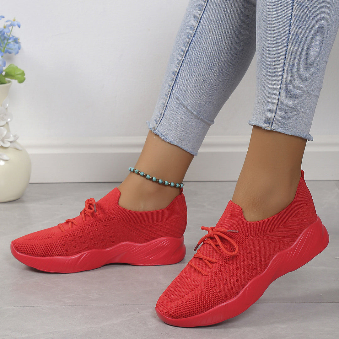 Damen atmungsaktive Slip-On Sportschuhe mit flexiblem Obermaterial R&B