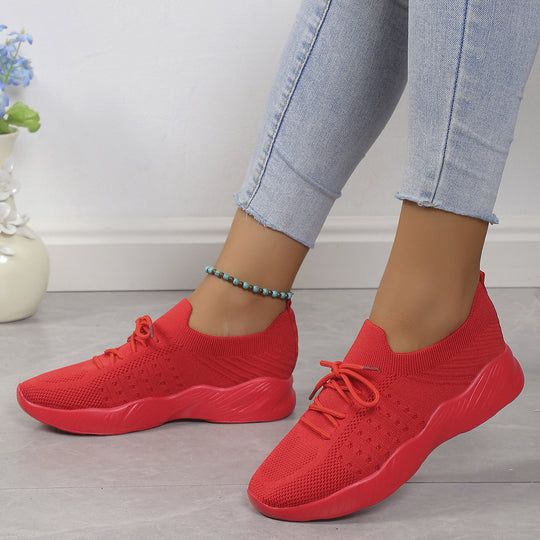 Damen atmungsaktive Slip-On Sportschuhe mit flexiblem Obermaterial R&B