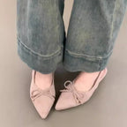 Damen Sling-Ballerinas mit dekorativem Schleifendetail und komfortablem Fußbett R&B