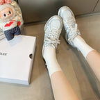 Damen Sportliche Sneakers mit atmungsaktivem Mesh-Obermaterial und schockabsorbierender Sohle R&B