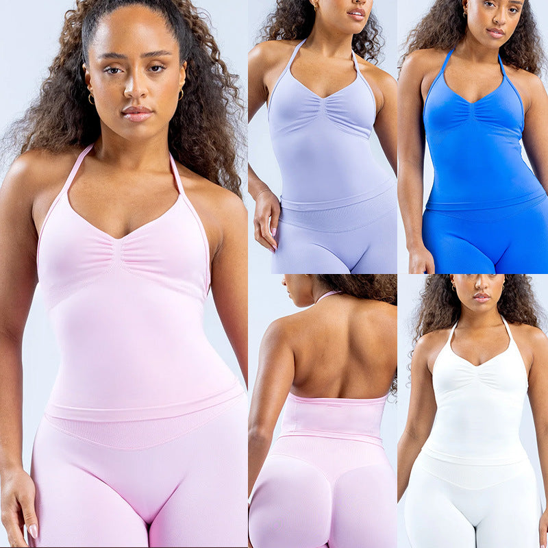 Damen Sportliches Oberteil mit verstellbaren Trägern und raffiniertem Raffungselement R&B