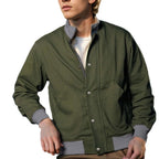 Herren lässige Freizeitjacke mit funktionalen Taschen und modernem Kragen R&B