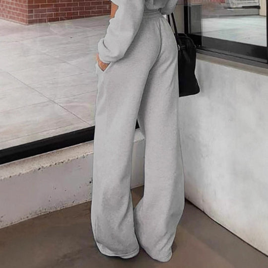 Damen Bequeme Freizeithose mit praktischen Taschen und elastischem Bund R&B