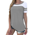 Damen Sportliches T-Shirt mit moderner Farbblockung und lässigem Schnitt R&B