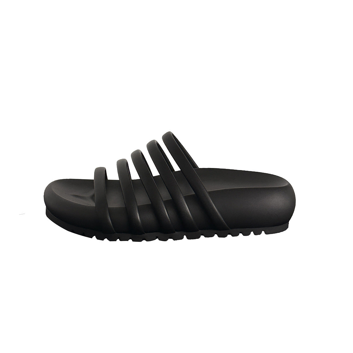 Damen modische Riemensandalen mit ergonomischem Fußbett