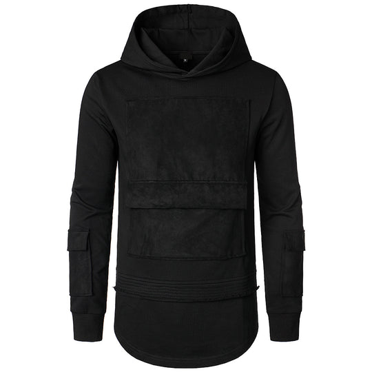 Herren modischer Hoodie mit integrierten Taschen und einzigartigem Design R&B