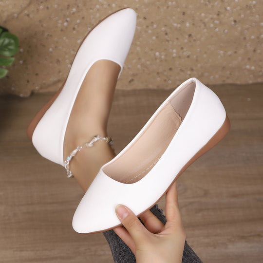 Damen Ballerinas aus weichem Leder mit elegantem Schalen-Ausschnitt R&B