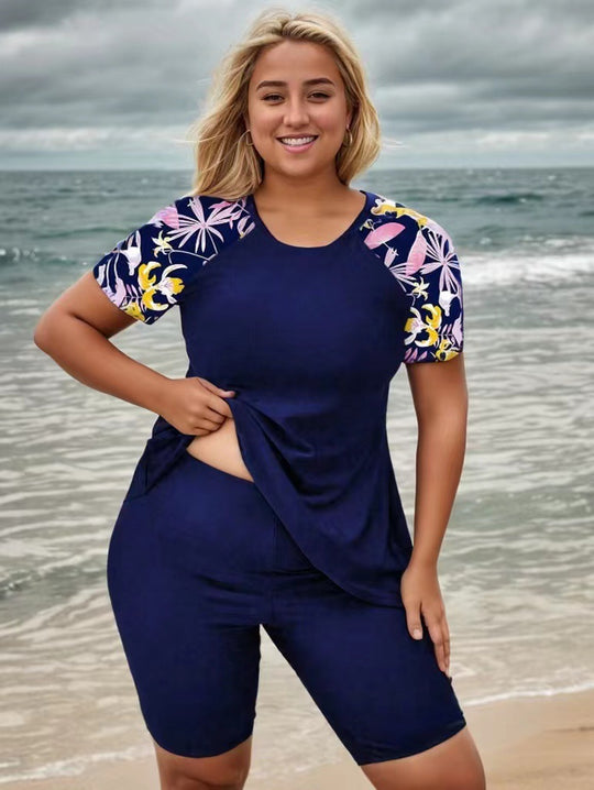 Damen Sportliches Set mit floralem Design R&B