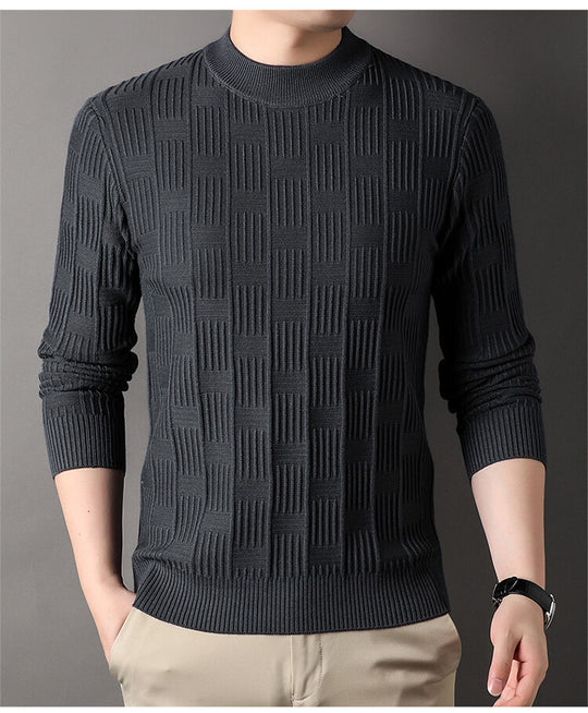 Herren Feinstrickpullover mit modernem Strukturdesign R&B