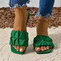 Damen Modische und stylische Sandalen mit gefalteter Riementechnik R&B