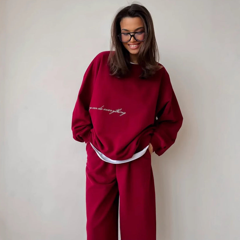 Damen Urbanes Relaxed-Fit Freizeit-Set aus weichem Material