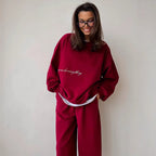 Damen Urbanes Relaxed-Fit Freizeit-Set aus weichem Material