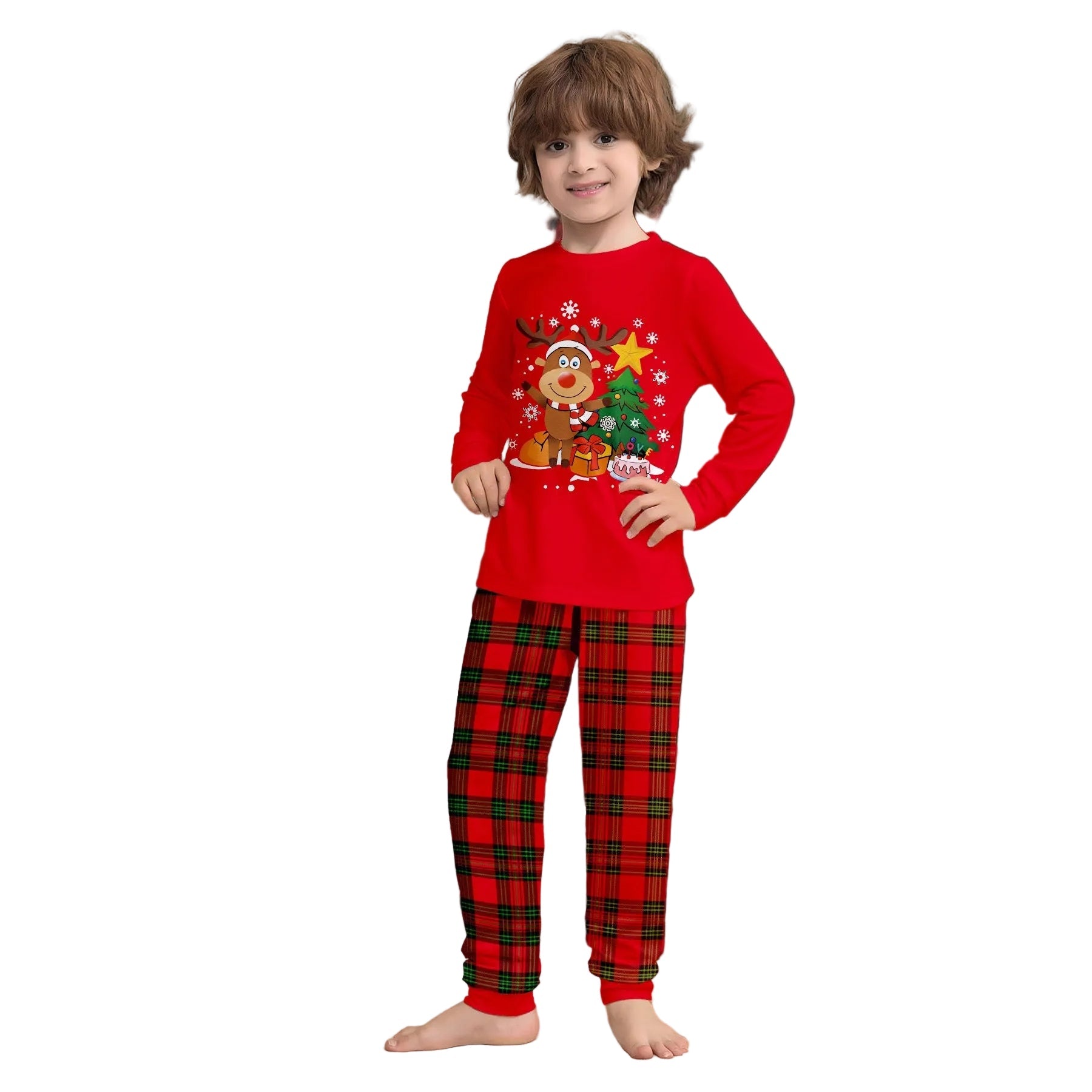 R&B | Rudolf's Süße Weihnachts-Pyjamas Rot Herren