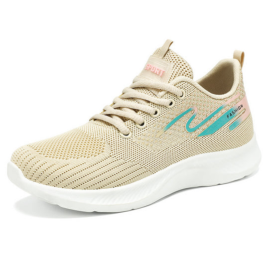 Damen Sportliche Sneakers mit atmungsaktiver Netzstruktur und dämpfender Sohle R&B