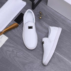 Damen Bequeme Slip-On Sneakers mit eleganter Lederriemen-Applikation R&B