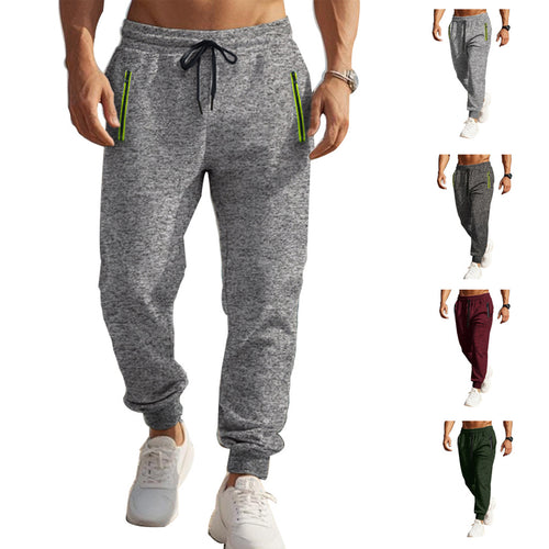 Herren Sportliche Jogginghose mit seitlichen Reißverschlusstaschen R&B